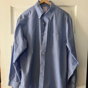 Brooks Bros 346 LS Button down shirt SZ 16-4/5